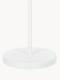Leselampe Linear mit Ablage und Ladestation, Lampenschirm: Metall, beschichtet, Dekor: Stahl, gebürstet, Weiss, H 144 cm