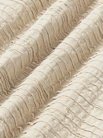 Plisovaný bavlněný povlak na polštář Artemis, 99 % bavlna, 1 % polyester, Béžová, Š 30 cm, D 50 cm