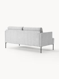 Sofa Fluente (2-Sitzer), Bezug: 100 % Polyester Der strap, Gestell: Massives Kiefernholz, Bir, Füße: Metall, pulverbeschichtet, Webstoff Hellgrau, B 166 x T 85 cm