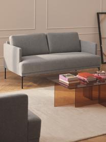 Sofa Fluente (2-Sitzer), Bezug: 100 % Polyester Der strap, Gestell: Massives Kiefernholz, Bir, Webstoff Hellgrau, B 166 x T 85 cm