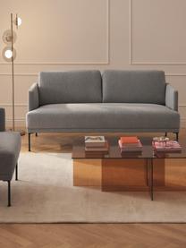 Sofa Fluente (2-Sitzer), Bezug: 100 % Polyester Der strap, Gestell: Massives Kiefernholz, Bir, Webstoff Hellgrau, B 166 x T 85 cm