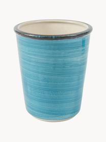 Tazas originales artesanales Baita, 6 uds., Gres (dolomita) pintado artesanalmente, Tonos azules, Ø 9 x Al 11 cm, 350 ml