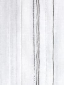 Baumwoll-Wendebettwäsche Head Over Lines, gestreift, Webart: Renforcé Renforcé besteht, Weiss, Dunkelgrau, 135 x 200 cm + 1 Kissen 80 x 80 cm