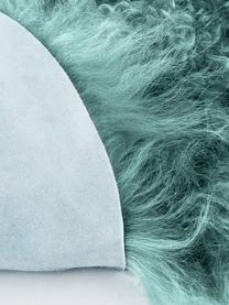 Skóra jagnięca o długim włosiu Ella, Ciemny turkusowy, S 50 x D 160 cm