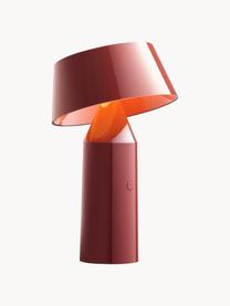 Lampe à poser LED mobile orientable Bicoca, intensité lumineuse variable, Lie de vin haute brillance, rouge corail, Ø 16 x haut. 30 cm