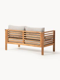 Garten-Lounge-Set Bo, 4-tlg., Webstoff Grau, Akazienholz, Set mit verschiedenen Größen