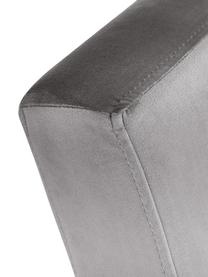 Samt-Armlehnstuhl Manhattan, Bezug: Samt (Polyester), Gestell: Metall, beschichtet, Grau, B 54 x T 66 cm