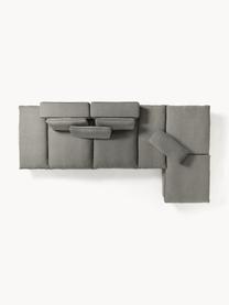 Salon lounge modulable Felix, Tissu anthracite, larg. 320 x prof. 250 cm