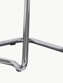 Sedie cantilever in velluto a coste Kink 2 pz, Rivestimento: velluto a coste (88% nylo, Struttura: metallo cromato, Piedini: plastica, Velluto a coste arancione, argentato lucido, Larg. 48 x Prof. 48 cm