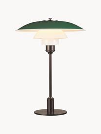 Grote tafellamp PH 3½-2½, mondgeblazen, Lampenkap: gecoat aluminium, opaalgl, Groen, koper, Ø 33 x H 45 cm