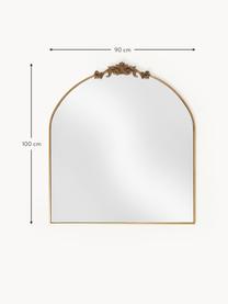 Barock-Wandspiegel Saida, Rahmen: Metall, beschichtet, Rückseite: Mitteldichte Holzfaserpla, Spiegelfläche: Spiegelglas, Goldfarben, B 90 x H 100 cm