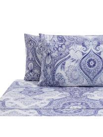 Set lenzuola in cotone Lato, Cotone

La biancheria da letto in cotone è piacevolmente morbida sulla pelle, assorbe bene l'umidità ed è adatta per chi soffre di allergie, Tonalità blu, bianco, 180 x 270 cm + 2 federe 50 x 80 cm