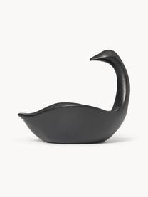 Deko-Objekt Swan, Keramik, glasiert, Schwarz, B 32 x H 27 cm