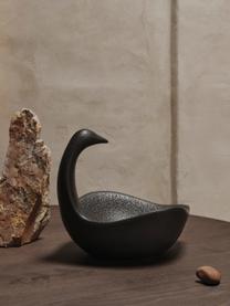 Deko-Objekt Swan, Keramik, glasiert, Schwarz, B 32 x H 27 cm