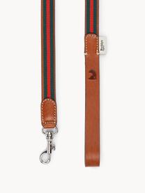 Guinzaglio per cani fatto a mano Baseball, Verde, rosso, marrone, Lung. 120 cm