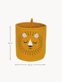 Panier de rangement chambre d'enfant Lion, Orange, Ø 35 x haut. 40 cm