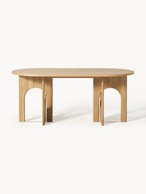 Tavolo ovale Apollo, in diverse misure, Gambe: legno di quercia FSC (For, Legno di quercia laccato, Larg. 180 x Prof. 90 cm