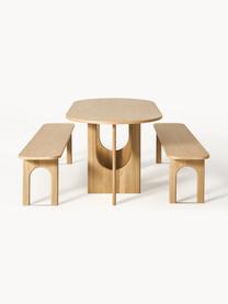 Oválný jídelní stůl Apollo, v různých velikostech, Dubové dřevo, Š 180 cm, H 90 cm