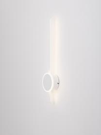 LED wandlamp Clock, Diffuser: acrylglas, Wit, B 14 x H 61 cm