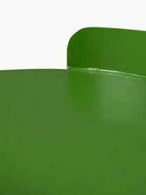 Tavolino rotondo in metallo Navagio, Metallo rivestito, Verde, Ø 31 x Alt. 46 cm