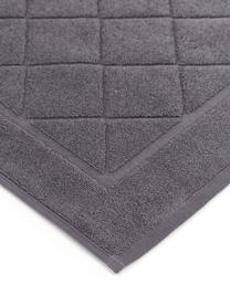 Tappeto bagno Diamond, 100% cotone, Antracite, Larg. 50 x Lung. 70 cm