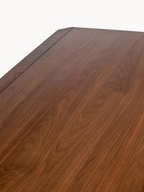 Houten eettafel Storm, verschillende formaten, Tafelblad: MDF met essenhoutfineer, , Essenhout, donkerbruin gelakt, B 220 x D 90 cm