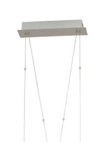 Grote LED hanglamp Betsy van glas, Lampenkap: glas, Baldakijn: metaal, Zilverkleurig, wit, 90 x 90 cm