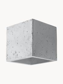 Ręcznie wykonany kinkiet z betonu Geo, Beton, Jasny szary, S 10 x W 10 cm