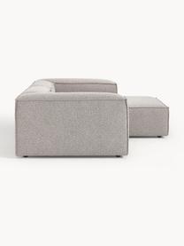 Modulares Ecksofa Lennon aus Bouclé, Bezug: Bouclé (100 % Polyester) , Gestell: Massives Kiefernholz, Spe, Füße: Kunststoff Dieses Produkt, Bouclé Taupe, B 238 x T 180 cm, Eckteil links