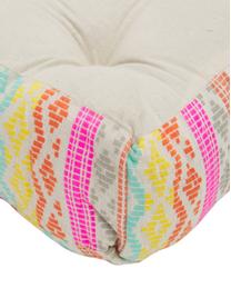 Grand coussin de sol multicolore Cancun, Multicolore