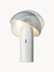 Lampada piccola da tavolo portatile a LED dimmerabile dimmerabile Svamp, Plastica, Bianco, Ø 16 x Alt. 25 cm