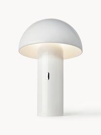 Mobilna lampa stołowa LED z funkcją przyciemniania Svamp, Tworzywo sztuczne, Biały, Ø 16 x W 25 cm