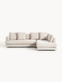 Ecksofa Tribeca, Bezug: 100 % Polyester Der strap, Gestell: Buchenholz, Kiefernholz, , Webstoff Hellbeige, B 274 x T 192 cm, Eckteil rechts