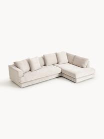 Ecksofa Tribeca, Bezug: 100 % Polyester Der strap, Gestell: Buchenholz, Kiefernholz, , Webstoff Hellbeige, B 274 x T 192 cm, Eckteil rechts