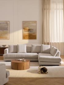 Ecksofa Tribeca, Bezug: 100 % Polyester Der strap, Gestell: Buchenholz, Kiefernholz, , Füße: Kiefernholz Dieses Produk, Webstoff Hellbeige, B 274 x T 192 cm, Eckteil rechts