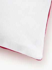 Housse de coussin 45x45 Tinsel, 100 % coton, Blanc, multicolore, rouge, larg. 45 x long. 45 cm