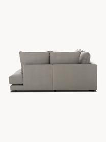 Sofa narożna Tribeca, Tapicerka: 100% poliester Dzięki tka, Stelaż: lite drewno sosnowe, Nogi: lite drewno bukowe, lakie, Taupe tkanina, S 274 x G 192 cm, prawostronna