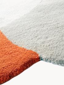 Tapis en coton tufté main Angeli, 100% coton, Tons beiges, orange, larg. 120 x long. 180 cm (taille S)