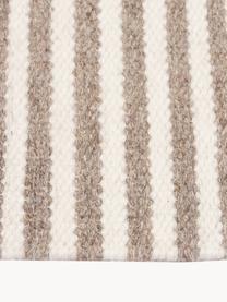 Ručne tkaný vlnený koberec s reliéfnym efektom Anica, Sivobéžová, Š 80 x D 150 cm (veľkosť XS)