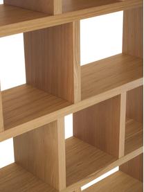 Grosses Bücherregal Portlyn mit Eichenholzfurnier, Oberfläche: Echtholzfurnier, FSC®-zer, Eichenholz, B 150 x H 198 cm