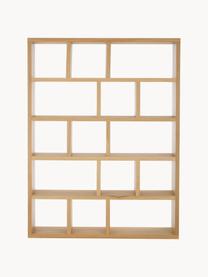 Groot boekenrek Portlyn, Frame: honingraatconstructie van, Eikenhout, B 150 x H 198 cm