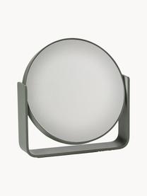 Ronde make-upspiegel Ume met vergroting, Spiegelglas: glas, Olijfgroen, B 19 x H 20 cm
