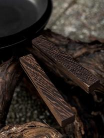 Bratpfanne Black mit Antihaftbeschichtung, verschiedene Größen, Griff: Wengeholz, Schwarz, Dunkles Holz, Ø 20 x H 7 cm