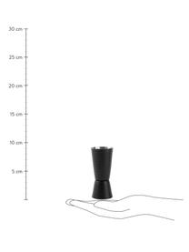 Odměrka s tepaným povrchem Onur, Potažená a tepaná nerezová ocel, Černá, Ø 4 cm, V 10 cm