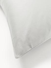 Katoensatijnen kussenhoes Comfort, Weeftechniek: satijn Draaddichtheid 300, Lichtgrijs, B 60 x L 70 cm