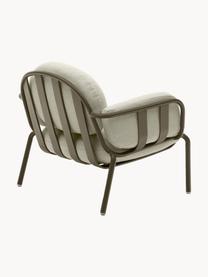 Tuin loungefauteuil Joncols, Bekleding: 100% polyester Met 50.000, Frame: gepoedercoat aluminium, Geweven stof lichtbeige, olijfgroen, B 89 x H 80 cm