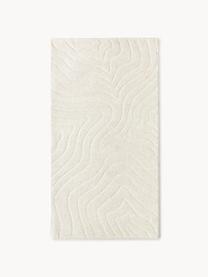 Tapis en laine tuftée main Aaron, Blanc crème, larg. 160 x long. 230 cm (taille M)