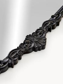 Lustro ścienne z drewnianą ramą Fabricio, Czarny, S 100 x W 85 cm