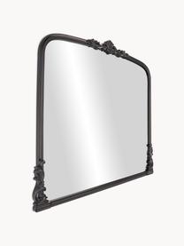 Miroir mural baroque Fabricio, Noir, larg. 100 x haut. 85 cm