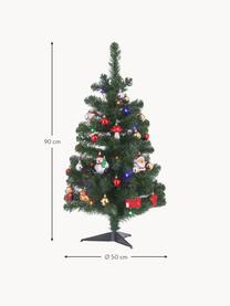 Decoratieve LED kerstboom Gently, Kunststof, Groen, Ø 50 x H 90 cm